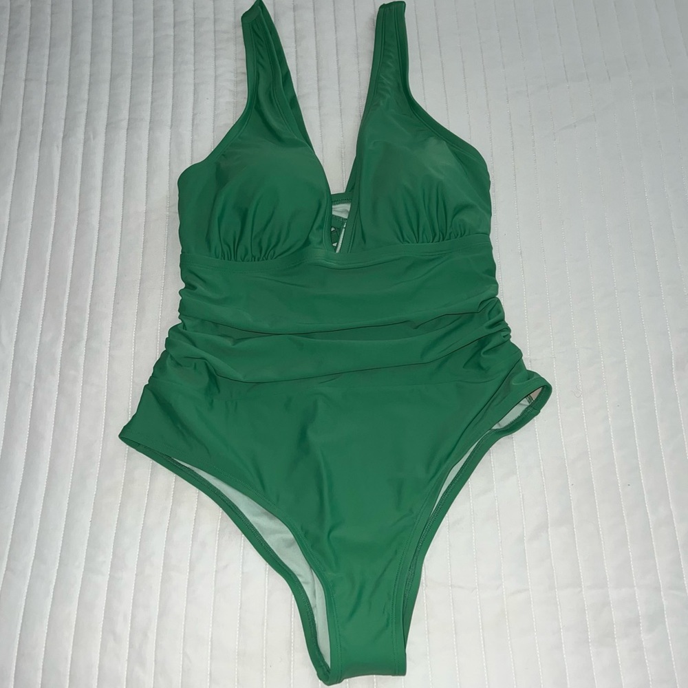 CupShe Dessert & Daiquiris Shirred Tummy Control Plus Size One Piece